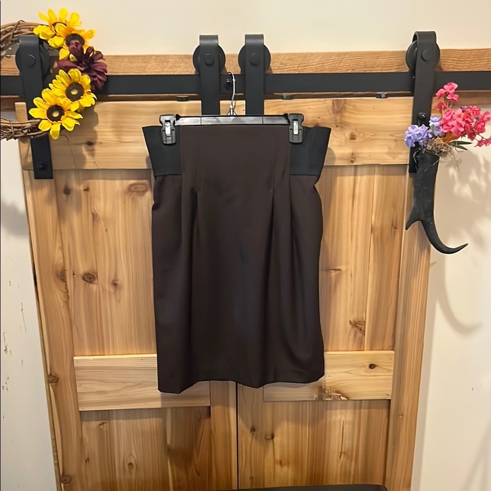 Worthington Chocolate Pencil Skirt